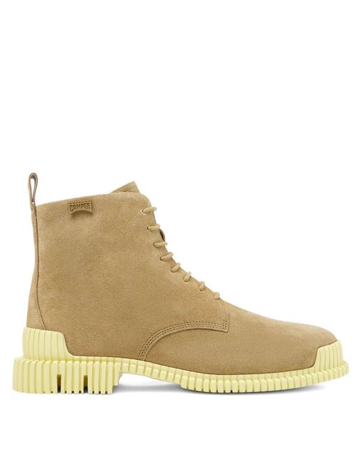 Camper Natural Pix Suede Ankle Boots