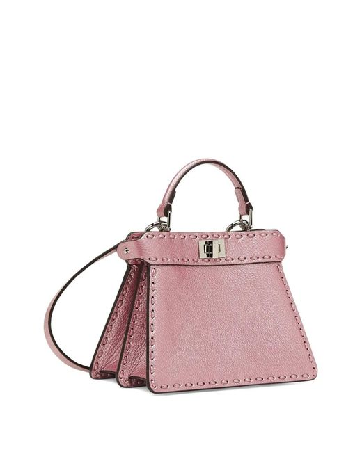Fendi Twist-Lock Mini Bag in Pink | Lyst