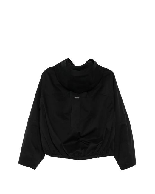 Adererror Black Buttoned Hooded Jacket for men