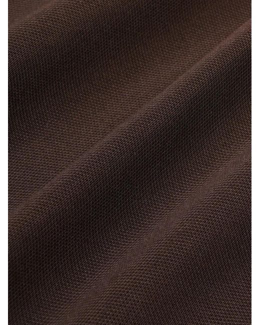 Sporty & Rich Brown Action Logo-Print Track Jacket