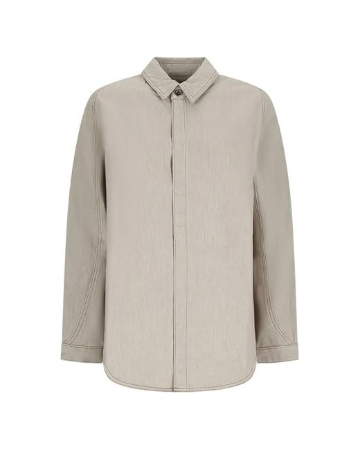 Jacquemus White The Amelo De-Nîmes Logo-Embroidered Denim Shirt