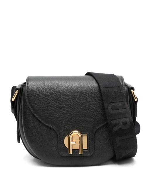 Furla Black Leather Cross Body Bag