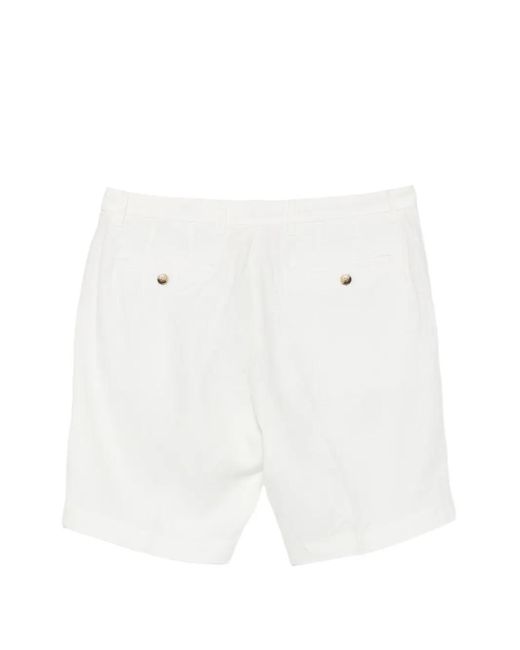 Hackett White Drawstring-Waist Shorts for men