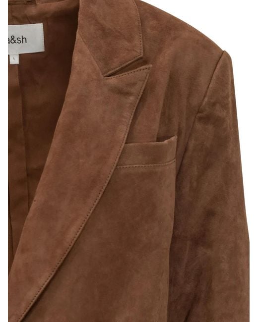 Ba&sh Brown Mosty Jacke