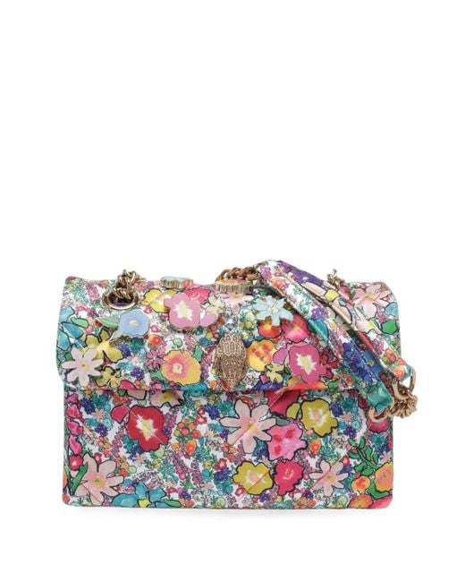 Kurt Geiger White Kensington Flower Bag