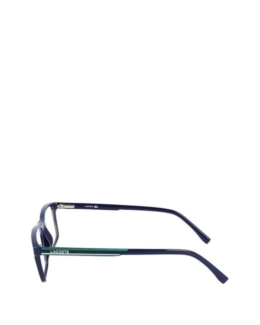 Lacoste Black Rectangle-Frame Glasses