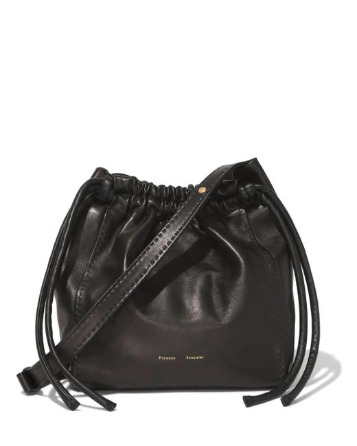 Proenza Schouler Black Drawstring Shoulder Bag