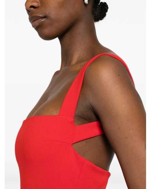 Solace London Red Lottie Maxi Dress