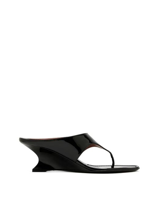 Paris Texas White Nina 50 Thong Mules