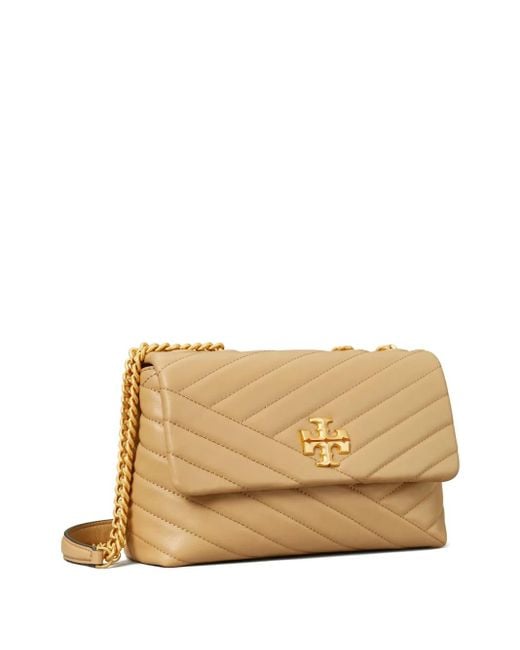 Tory Burch Natural Kira Small Leather Shoulder Bag