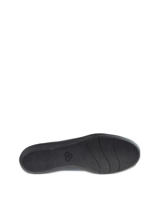 Clarks Blue Ayla Sloane Textured Flat