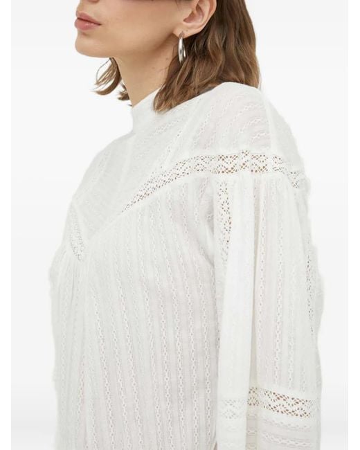 Day Birger et Mikkelsen White Lace-Trim Mini Dress