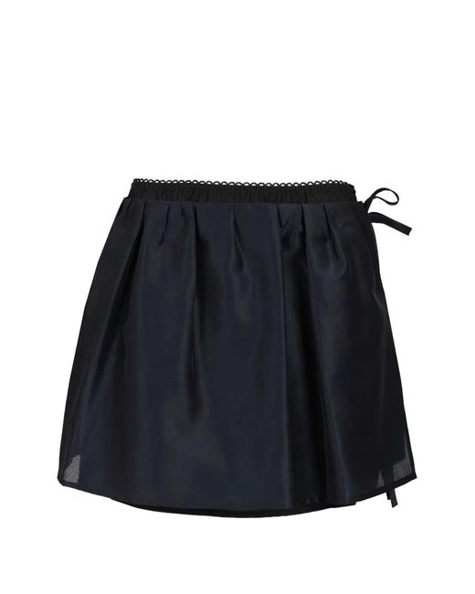 DUNST Blue Layered Pleated Skirt