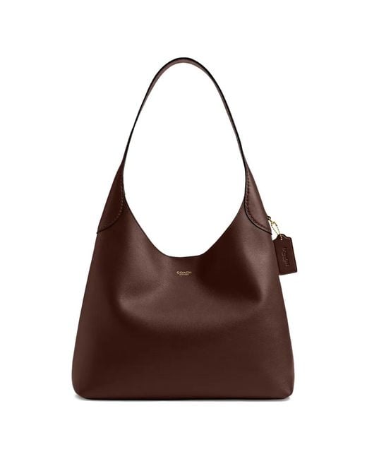 COACH Brown Brooklyn 34 Shoulder Bag