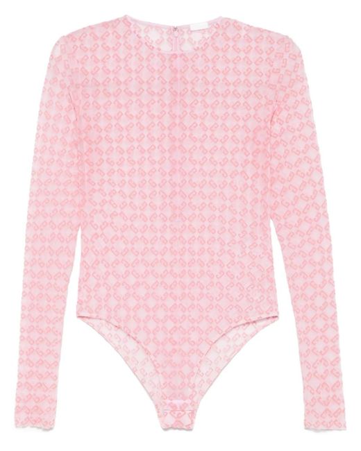 Body con motivo 4G en jacquard Givenchy de color Pink