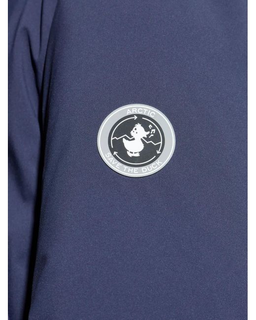Parka Elon Con Cappuccio di Save The Duck in Blue da Uomo
