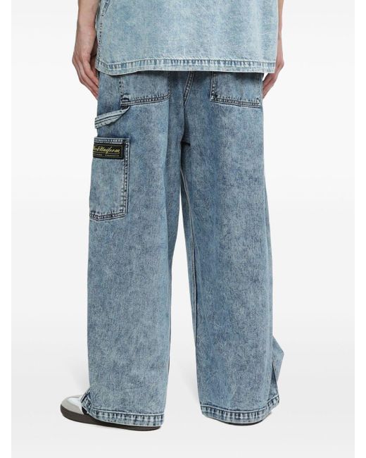Izzue Lockere Jeans mit Logo-Applikation in Blue für Herren