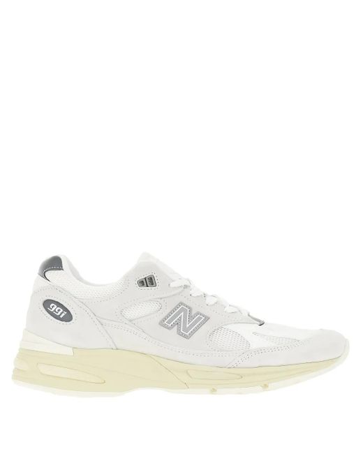 New Balance White 991V2 Made for men