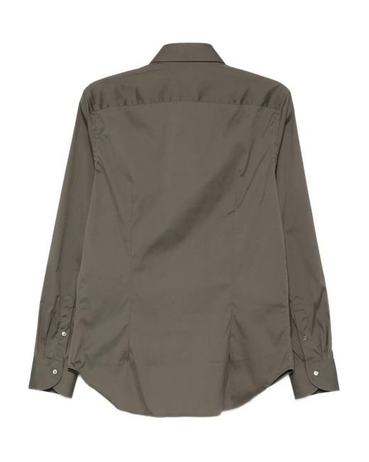 Canali Gray Long-sleeve Shirt for men