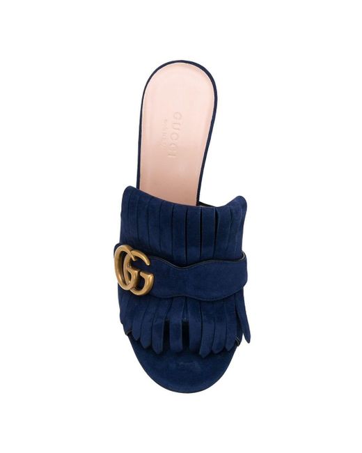 blue gucci heels