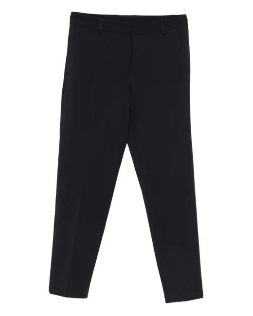 Emporio Armani Blue Pressed-Crease Trousers for men