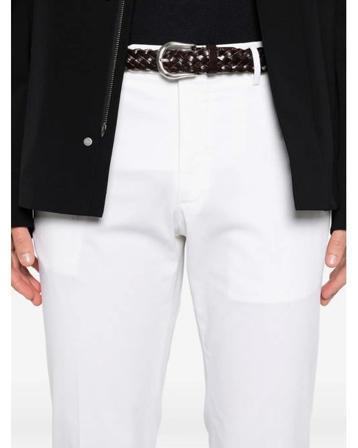 Incotex White Bely-Loops Trousers for men