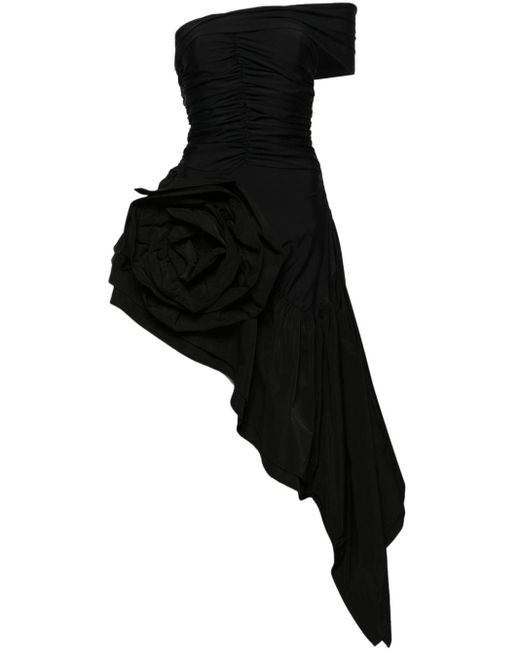 VAQUERA Mini-jurk Met Roos Applicatie in het Black