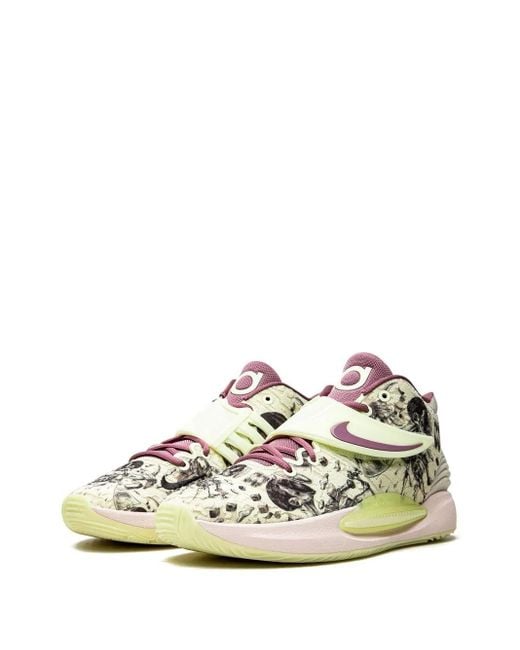 Nike Green Kd14 "Surrealism" Sneakers for men