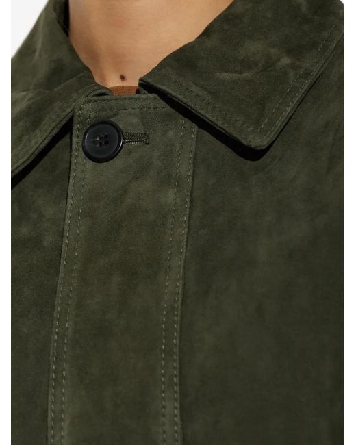 Arma Green Maeve Suede Jacket