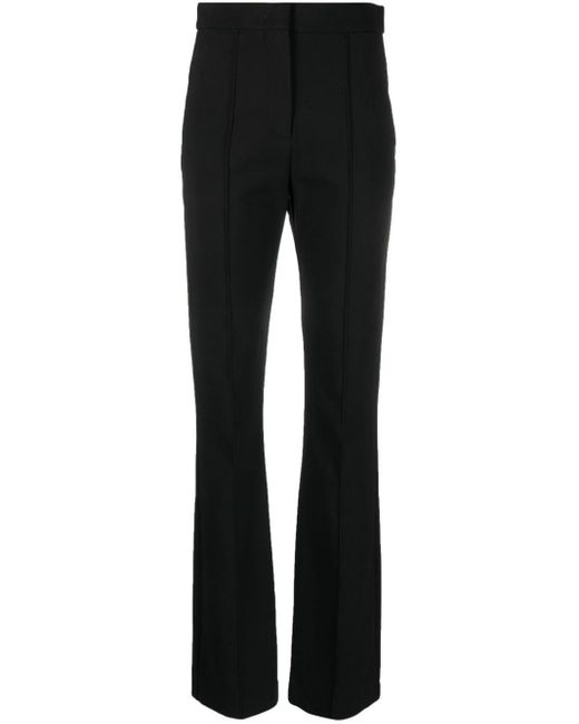 Max Mara Black Pressed-crease Tailored-cut Trousers