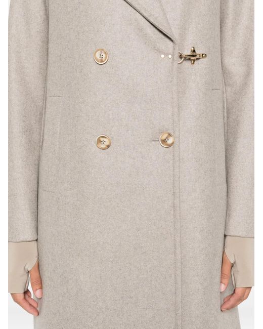 Fay Gray Double-Breasted Clasp Coat