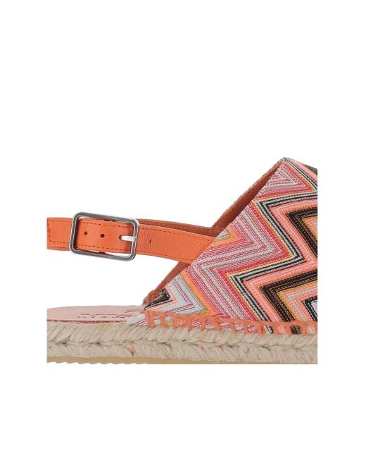 Missoni Pink Zigzag-Print Espadrilles