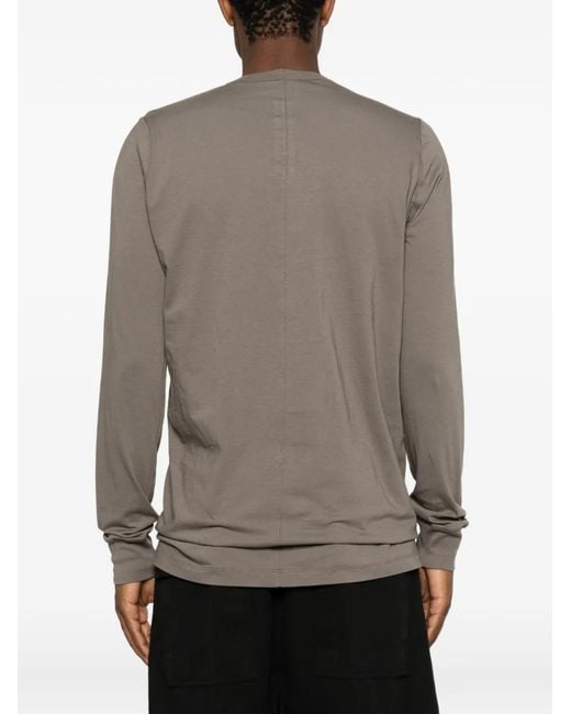 Rick Owens Brown Long-Sleeve T-Shirt for men