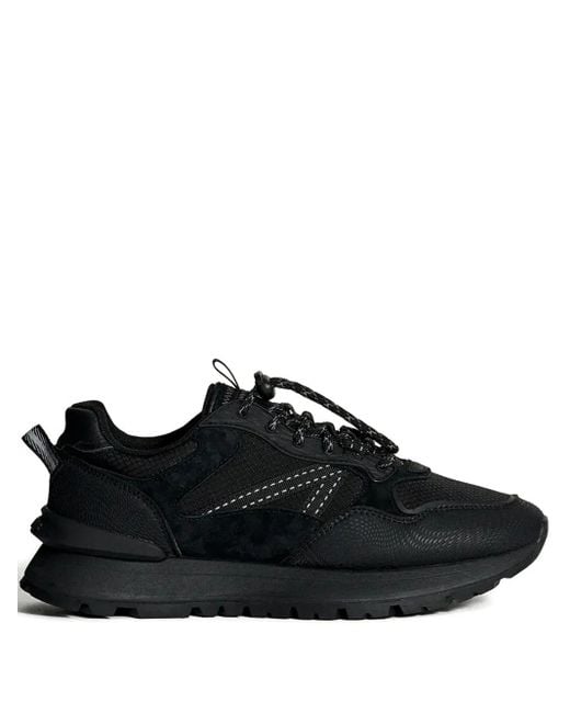 HOFF Black City Of Road Suede Panelled Sneakers