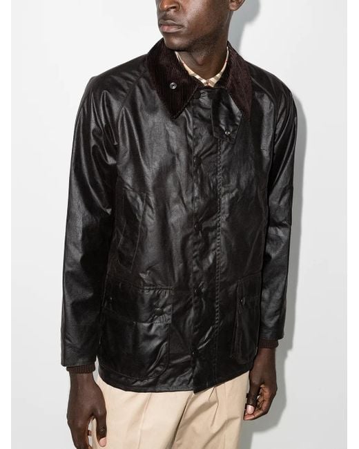 Barbour Black Bedale Wax Jacket for men