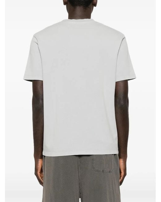 Balmain White Logo-Embroidered T-Shirt for men