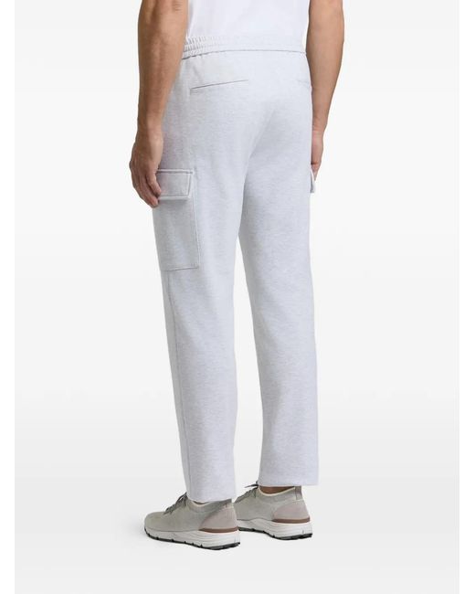 Peserico Gray Drawstring Cargo Pants for men