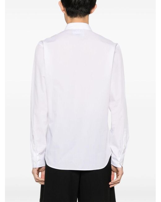 Versace Hemd mit V-Emblem in White für Herren