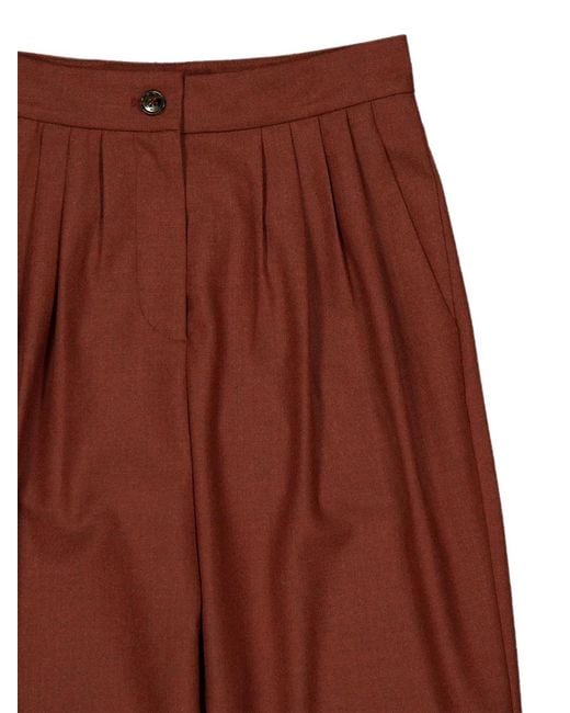 Blazé Milano Red Patea Pleated Trousers