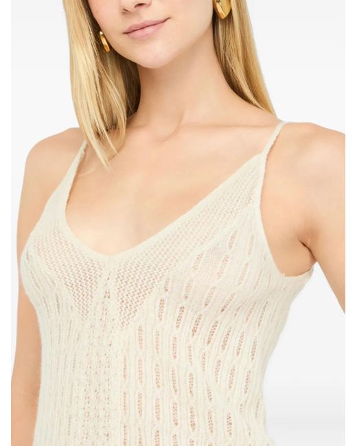 Liu Jo White V-Neck Top