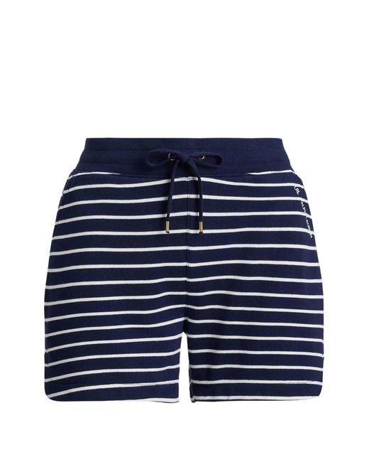 Ralph Lauren Blue Striped Drawstring Shorts