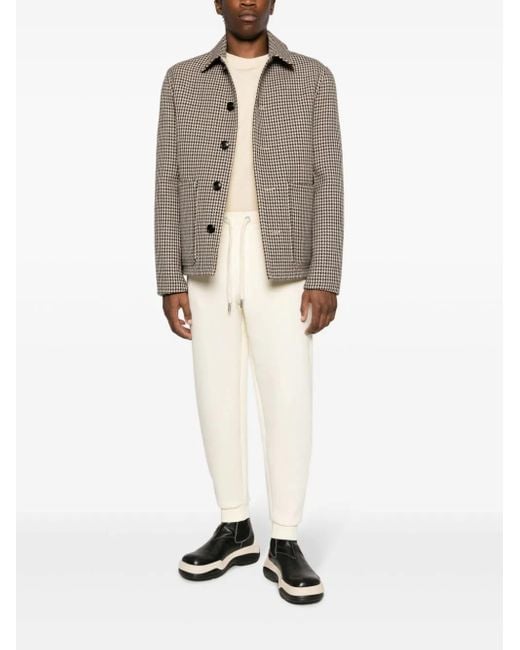 AMI White Logo-patch Drawstring Track Pants