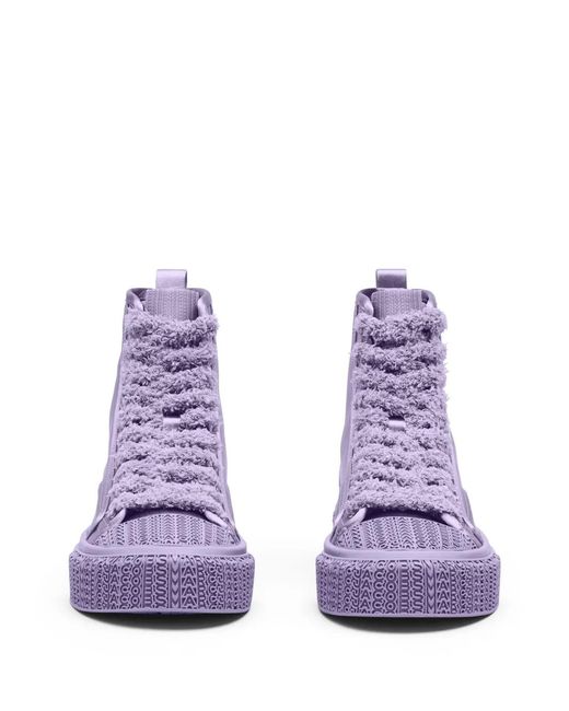 Marc Jacobs The Satin High Top Sneakers in Purple | Lyst