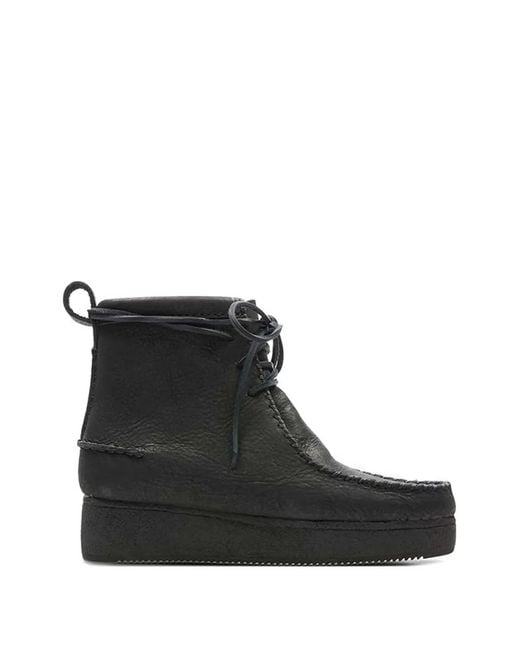 Clarks Black Lace-Up Shoes