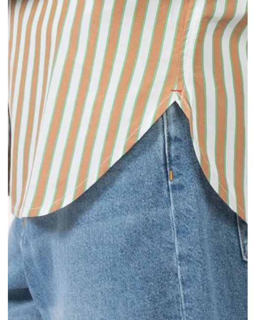 Xirena Natural Beau Striped Buttoned Shirt