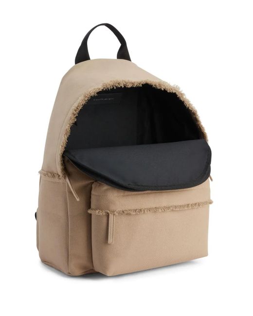 Giuseppe Zanotti Natural Bud Logo-Plaque Backpack for men