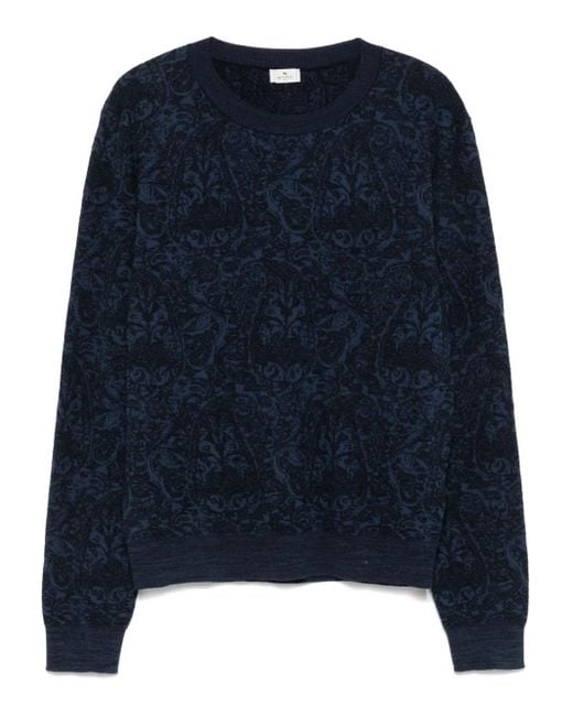 Etro Blue Sweater for men