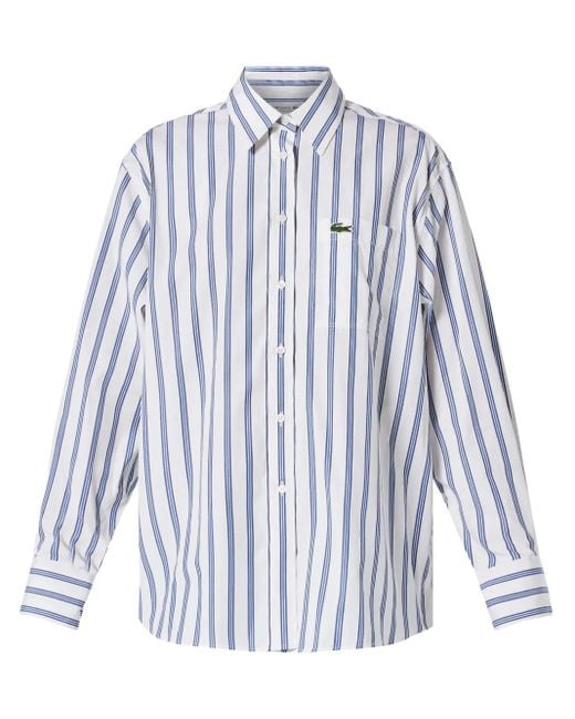 Camisa lisa Lacoste de color Blue