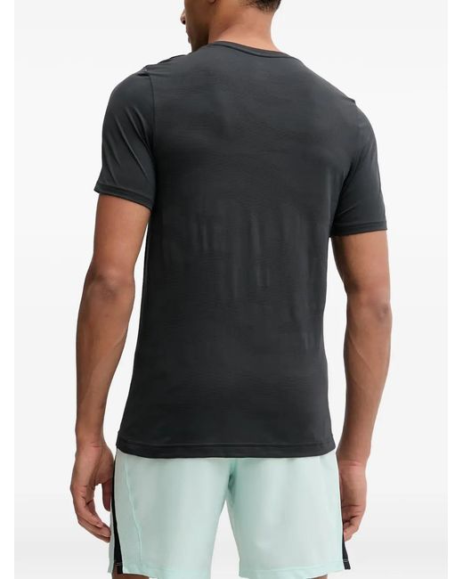 Under Armour Black Vanish Elite Seamless Camo Logo-Print Jacquard T-Shirt for men