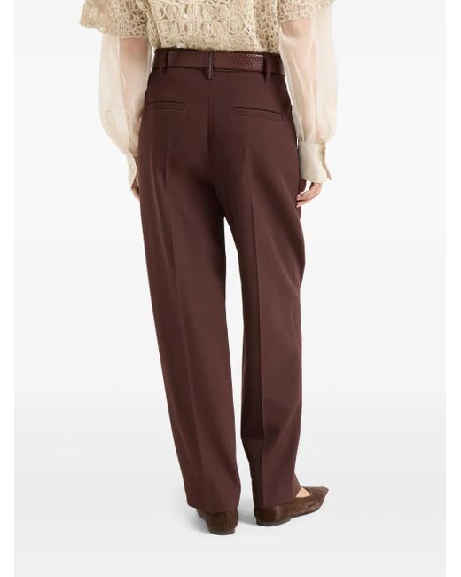 Brunello Cucinelli タックパンツ Purple